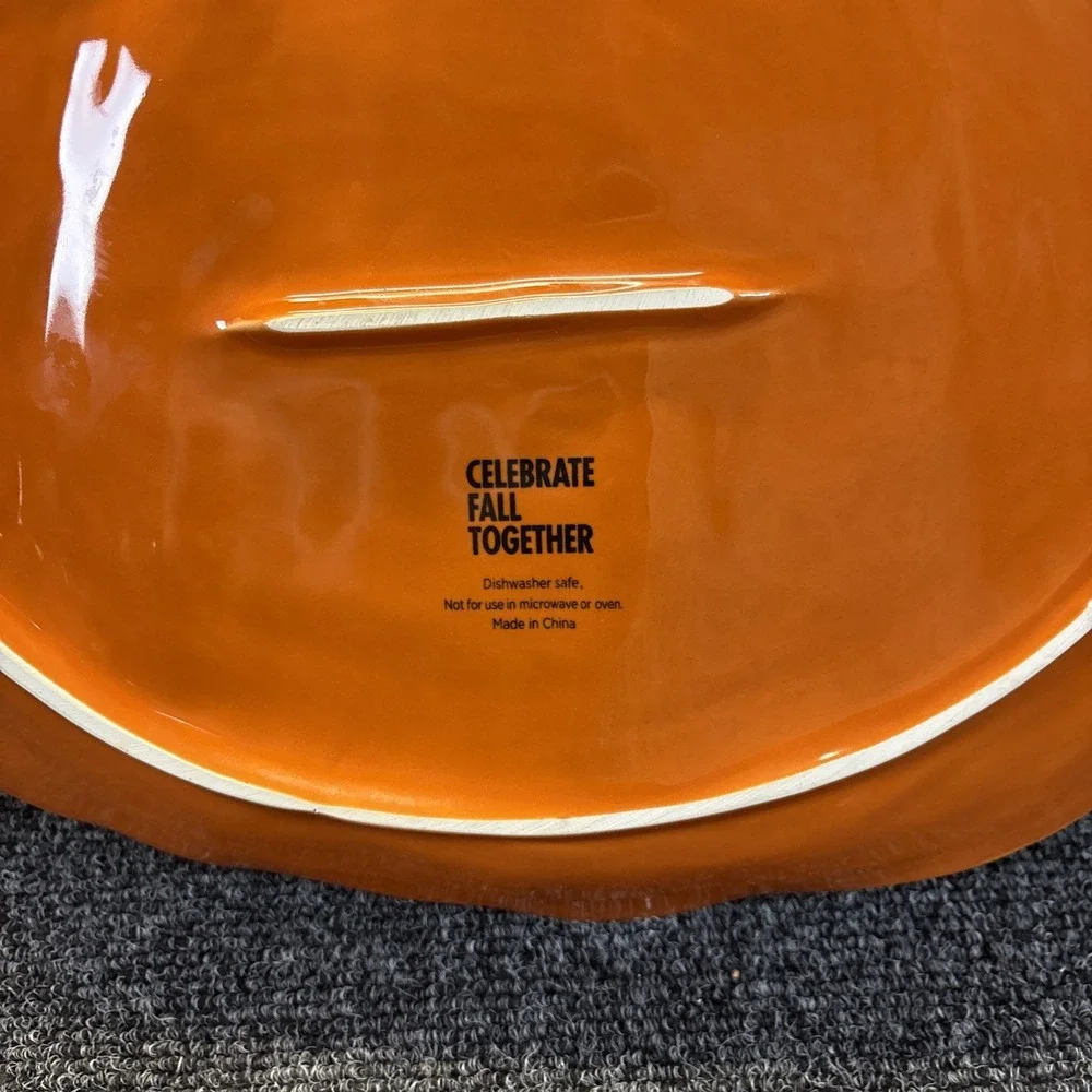 Large Pumpkin Platter By Celebrate Fall Together New 15